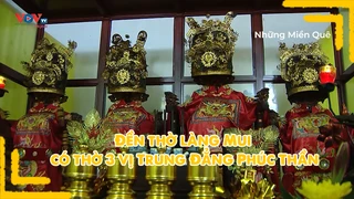 Đền thờ làng Mui có thờ 3 vị Trung Đẳng Phúc Thần