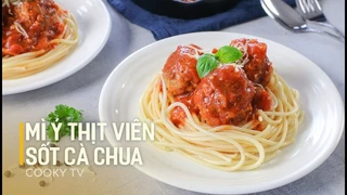 Mỳ ý sốt thịt viên p3