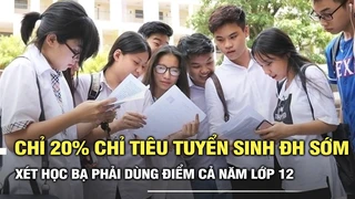Chỉ 20% chỉ tiêu tuyển sinh đại học sớm, xét học bạ phải dùng điểm cả năm lớp 12