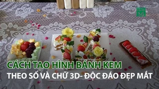 Cách tạo hình Bánh Kem theo số và chữ 3D 2