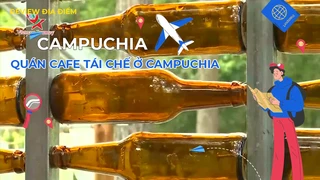 Quán cafe tái chế ở Campuchia