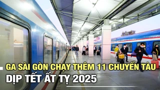 Ga Sài Gòn chạy thêm 11 chuyến tàu dịp Tết Ất Tỵ 2025