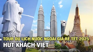 Tour du lịch nước ngoài giá rẻ dịp Tết 2025 hút khách Việt