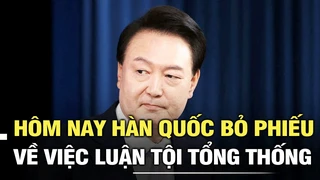 Hôm nay Hàn Quốc bỏ phiếu về việc luận tội Tổng thống