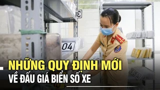 Những quy định mới về đấu giá biển số xe