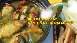 Bún đậu giả cầy nằm trên phố Đại Cồ Việt
