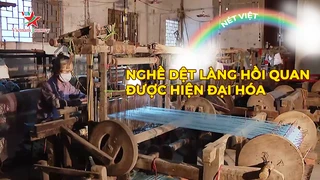 Nghề dệt làng Hồi Quan được hiện đại hóa