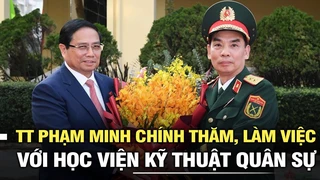 Thủ tướng Chính phủ Phạm Minh Chính thăm, làm việc với Học viện Kỹ thuật Quân sự