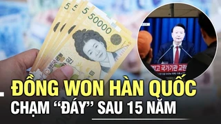 Đồng Won Hàn Quốc chạm "đáy" sau 15 năm