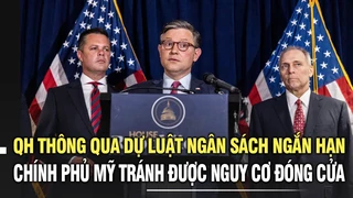 Quốc hội thông qua dự luật ngân sách ngắn hạn chính phủ Mỹ tránh được nguy cơ đóng cửa