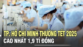 TP. Hồ Chí Minh thưởng Tết 2025 cao nhất 1,9 tỉ đồng
