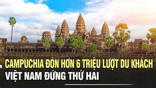 Campuchia đón hơn 6 triệu lượt du khách, Việt Nam đứng thứ hai