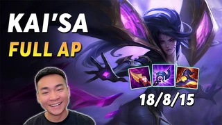 Kai'sa full ap damage siêu to khổng lồ, vào tay em Quang nữa thì lợi hại gấp đôi