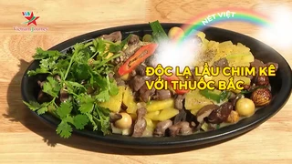 Độc lạ lẩu chim kê với thuốc bắc
