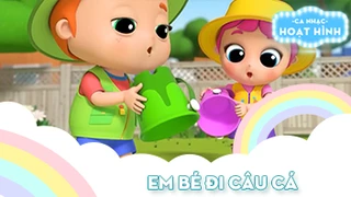Ca khúc Em bé đi câu cá