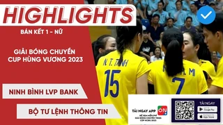 Highlights | Nữ Ninh Bình Lvpbank - Nữ Btl Thông Tin | Bán Kết Bóng Chuyền Cup Hùng Vương 2023