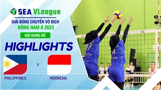 HIGHLIGHTS | Philippines - Indonesia | Nội dung nữ | Chặng 2 | Giải bóng chuyền SEA V.League 2023 (P31)