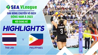 HIGHLIGHTS | Thái Lan - Philippines | Nội dung nữ | Chặng 2 | Giải Bóng chuyền SEA V.League 2023 (P39)