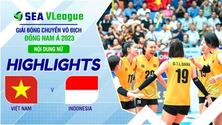 HIGHLIGHTS | Việt Nam - Indonesia | Nội dung nữ | Chặng 2 | Giải Bóng chuyền SEA V.League 2023 (P42)