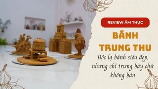Độc lạ bánh Trung thu siêu đẹp, nhưng chỉ trưng bày chứ không bán
