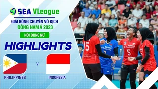 HIGHLIGHTS | Philippines - Indonesia | Nội dung nữ | Chặng 1 | Giải bóng chuyền SEA V.League 2023 (P52)