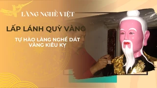 Lấp lánh quỳ vàng- Tự hào làng nghề dát vàng Kiêu Kỵ