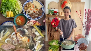 Lẩu nấm nhúng giấm chay