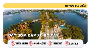 Dậy sớm đạp xe hồ Tây