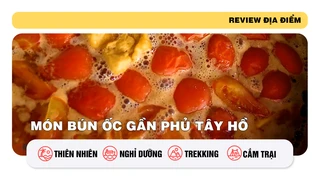 Món bún ốc gần Phủ Tây hồ