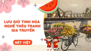 Lưu giữ tinh hoa nghề thêu tranh gia truyền