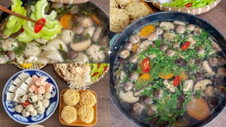 Lẩu khổ qua rong biển chay - Món lẩu chay thanh mát