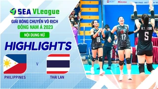 HIGHLIGHTS | Thái Lan - Philippines | Nội dung nữ | Chặng 1 | Giải bóng chuyền SEA V.League 2023 (P57)