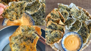 Chả nấm quết bánh chiên giòn - Ăn vặt chay, khai vị chay