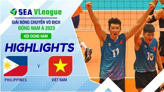 Highlights | Philippines - Việt Nam | Nội dung nam | Chặng 2 | Giải bóng chuyền SEA V.League 2023 (P70.4)