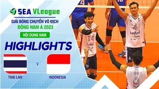 Highlights | Thái Lan - Indonesia | Nội dung nam | Chặng 2 | Giải bóng chuyền SEA V.League 2023 (P71)