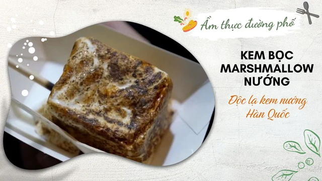 Kem bọc marshmallow nướng - Độc lạ kem nướng Hàn Quốc