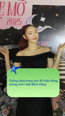 Chồng tặng trang sức 83 triệu đồng mừng sinh nhật Minh Hằng