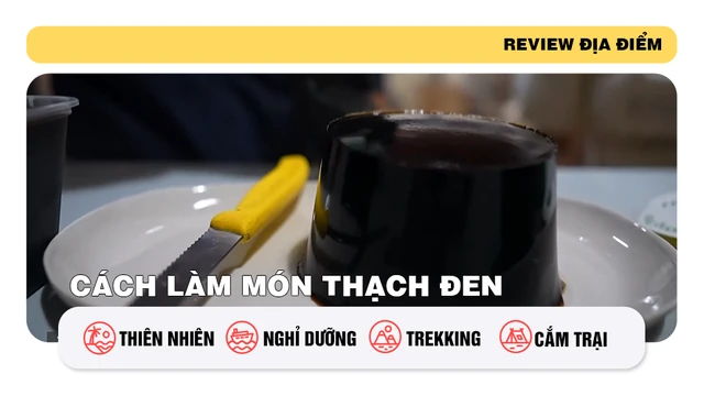 Cách làm món thạch đen