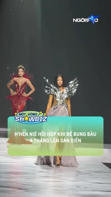 H'Hen Nie hồi hộp khi bế bầu catwalk