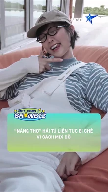 Người đẹp 28 tuổi Hải Tú nhiều lần bị khán giả nhận xét phối trang phục chưa hài hòa
