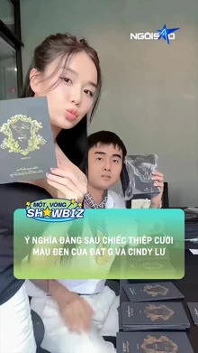 Ý nghĩa đằng sau chiếc thiệp cưới màu đen của Đạt G và Cindy Lư
