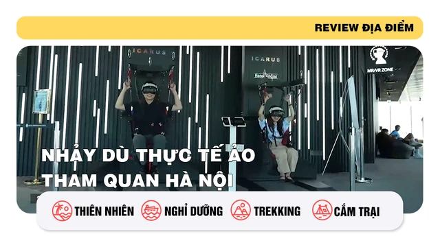 Nhảy dù thực tế ảo tham quan Hà Nội